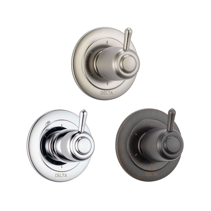 GTS Delta Shower Diverter Trim 6 Set 3 Port Chrome